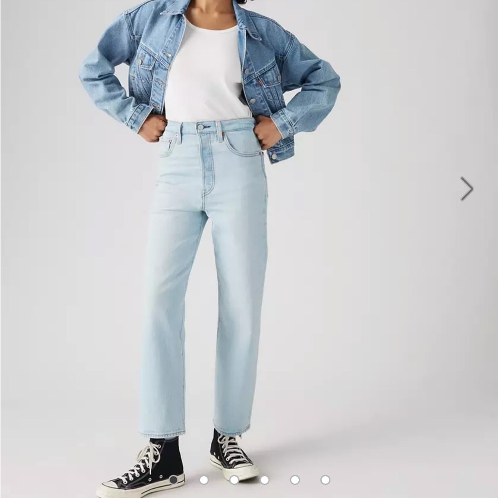 Levi’s ribcage straight ankle jeans